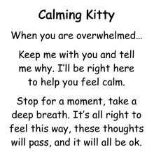 Load image into Gallery viewer, WEIGHTED Calming Kitty Stuffed Animal