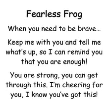 Load image into Gallery viewer, WEIGHTED Fearless Frog Stuffed Animal