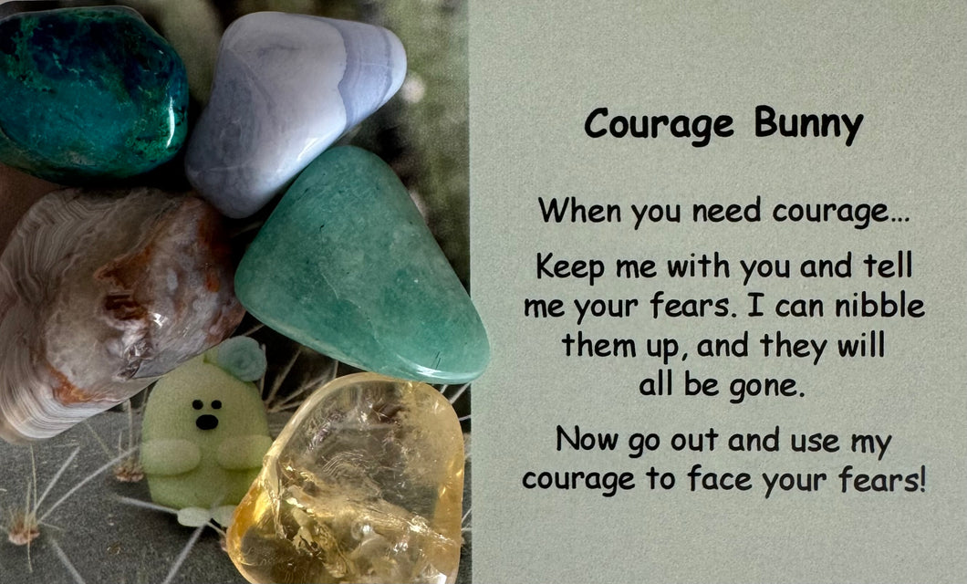 Courage Bunny Tumble Stones