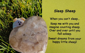 Sleep Sheep Heart Crystal