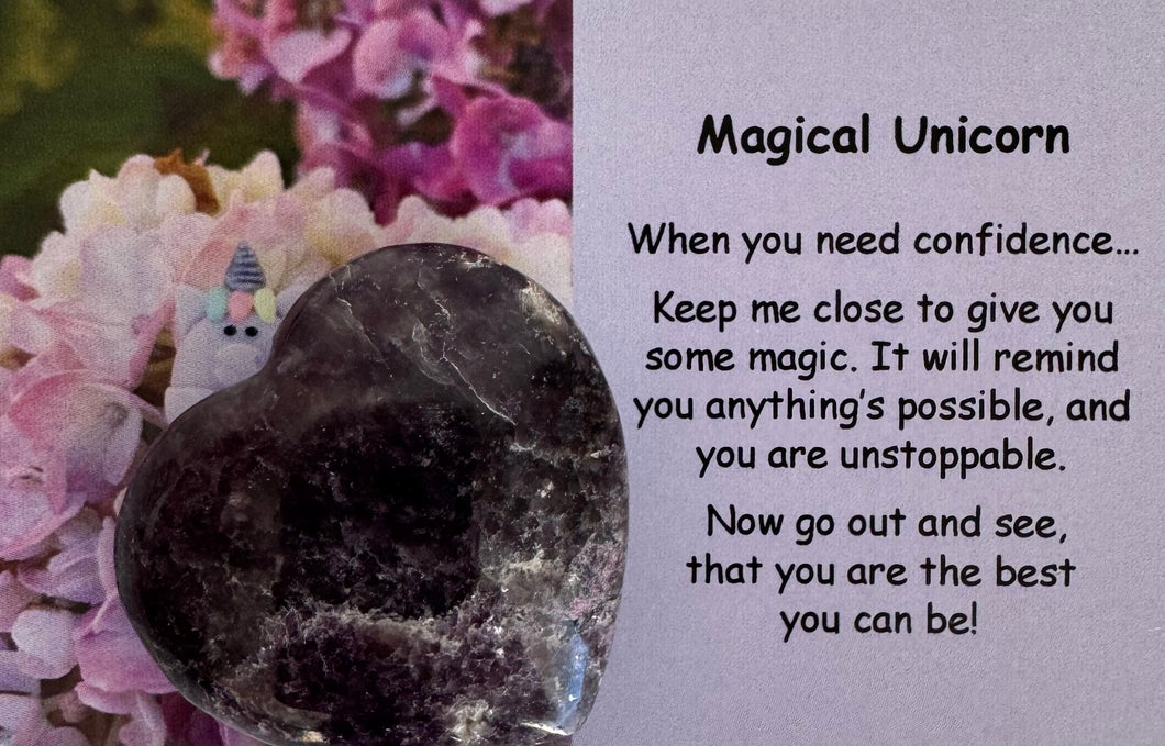 Magical Unicorn Heart Crystal