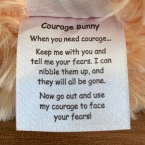 NON Weighted Courage Bunny Stuffed Animal