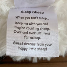 Load image into Gallery viewer, NON Weighted Sleep Sheep Stuffed Animal
