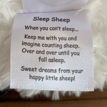 Load image into Gallery viewer, WEIGHTED Sleep Sheep Stuffed Animal
