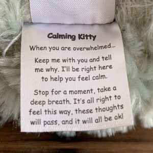 NON Weighted Calming Kitty Stuffed Animal