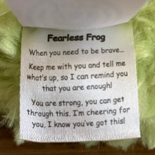 Load image into Gallery viewer, NON Weighted Fearless Frog Stuffed Animal
