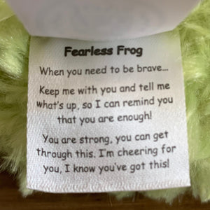 WEIGHTED Fearless Frog Stuffed Animal