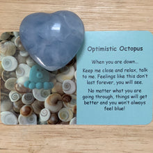 Load image into Gallery viewer, Optimistic Octopus Mental Wellbeing Card and Heart Crystal
