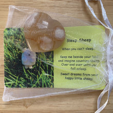 Load image into Gallery viewer, Sleep Sheep Mental Wellbeing Card and Heart Crystal
